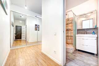 Апартаменты Apartments near Kiev Botanical Garden ym.Hryshka Киев Апартаменты с 1 спальней-8